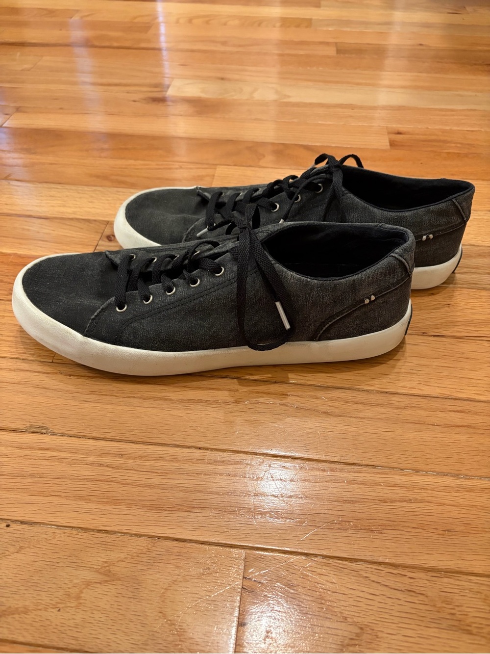 Sperry Topsider Striper II CVO sneaker Faded Black Canvas Finish
